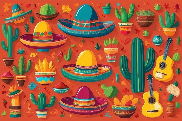 Photo mexican cultural symbols