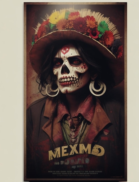 mexican day dead poster skull of dead hd