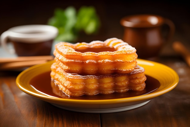 Mexican Desserts Churros and Flan