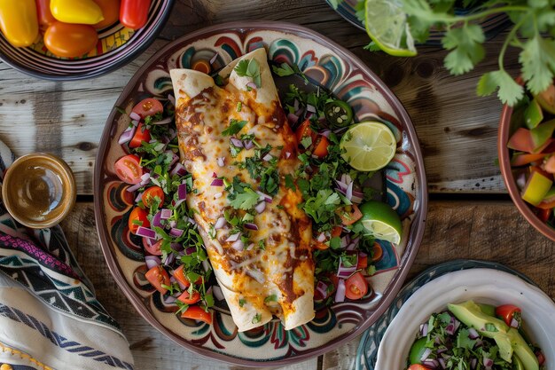 メキシコのエンチラダ (enchiladas) は,メキシコ料理の料理である.