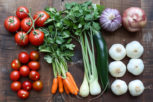 Photo mexican food and fresh vegetables for fetstivals