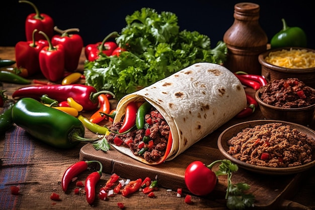 Mexican food still life