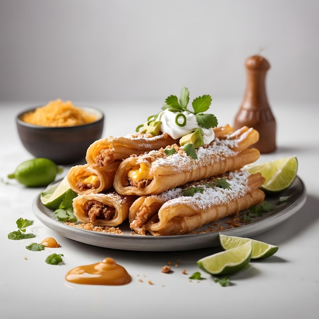 Photo mexican foods churros