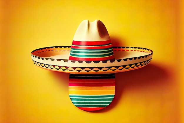 Mexican hat sombrero Generative Ai