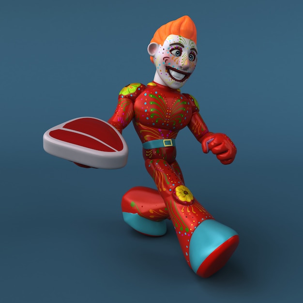 Mexican hero - 3D character