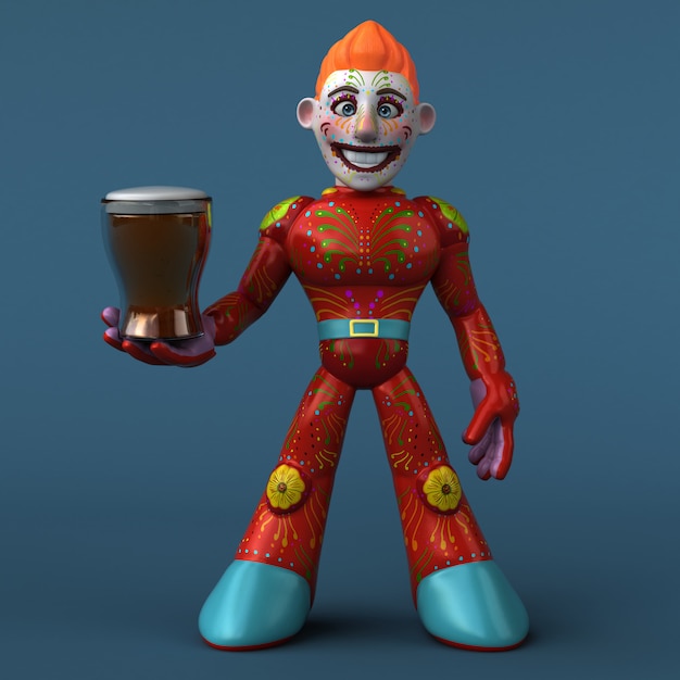 Mexican hero - 3D character