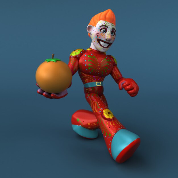 Mexican hero - 3D Illustration