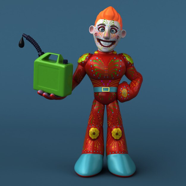mexican hero - 3d illustration