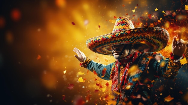 배너 복사 공간 텍스트 멕시코 혁명을 위한 멕시코 휴일 독립 기념일