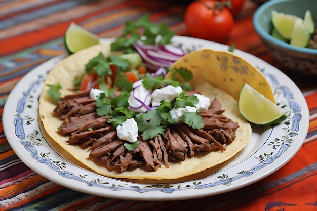 An Mexican Main Course Tacos de Lengua