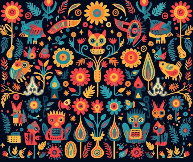 Mexican motifs and patterns