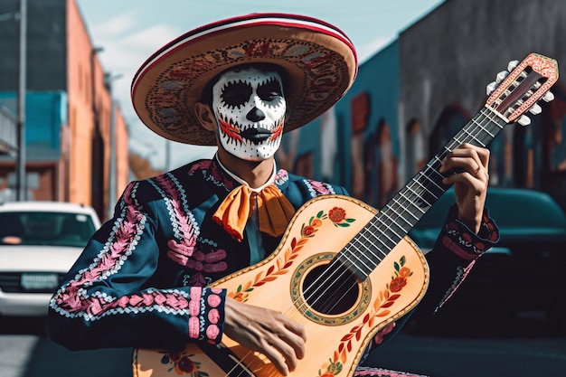 Mexican music Cinco de Mayo A Mexican man plays the guitar