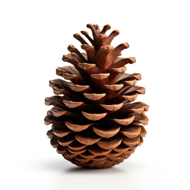 Mexican pine cone isolated on white background