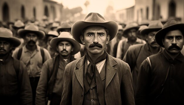 Photo mexican revolution in 1910 black and white editorial photography