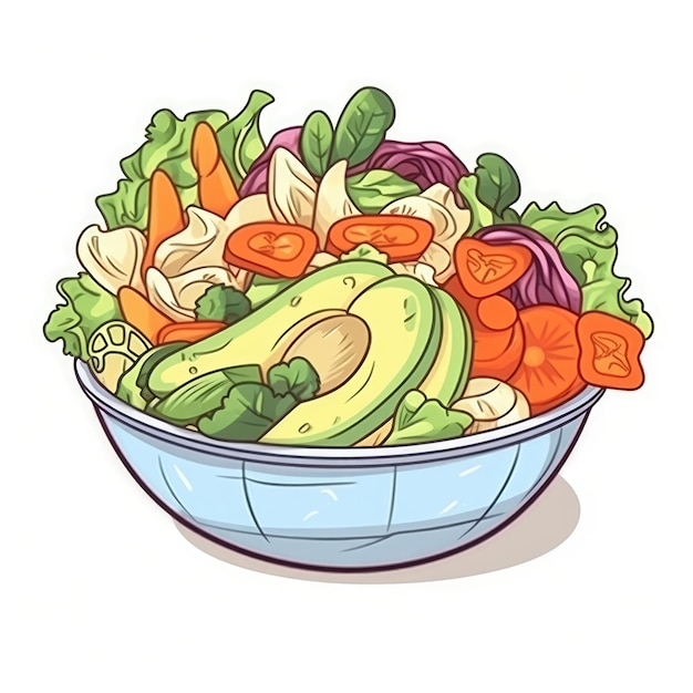 Mexican Salad Sticker