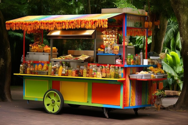 Mexican Street Food Tamale Cart | Premium AI-generated image
