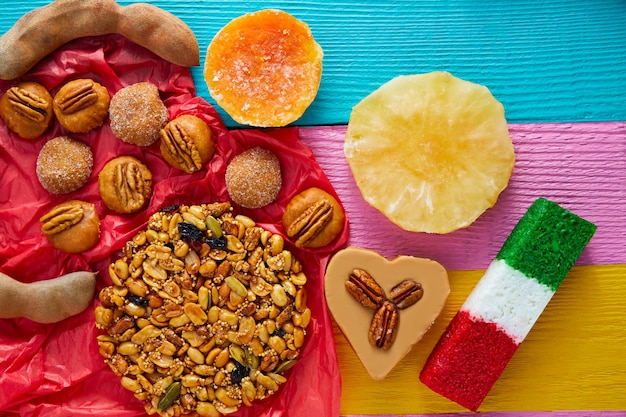 Mexican sweets and pastries cajeta tamarindo