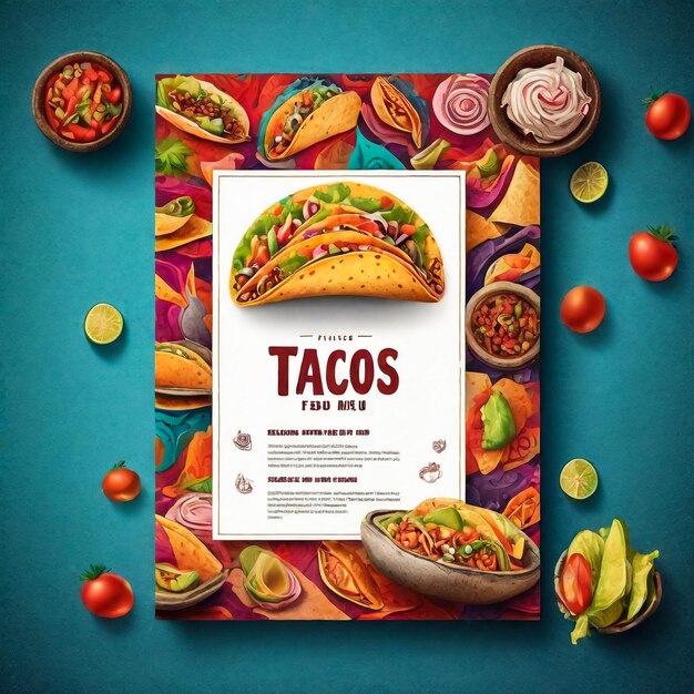 Photo mexican tacos and ingredients for tacos sketch illustration mexican cuisine frame fast food menu design elements tacos hand drawn frame mexican food engraved style