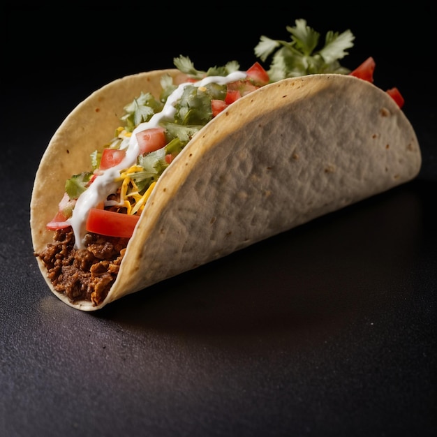 mexican tacos with beef in tomato sauce