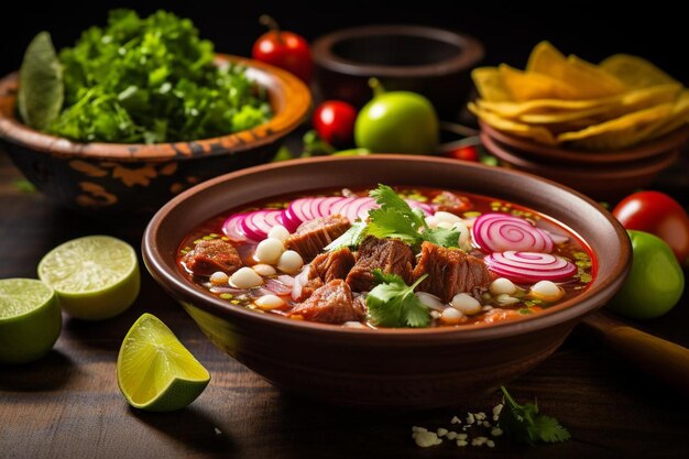 Mexican Tradition Pozole Bowl