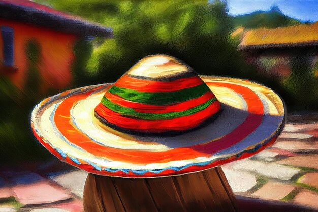 Мультфильм икона мексиканской традиционной культуры Generative Ai