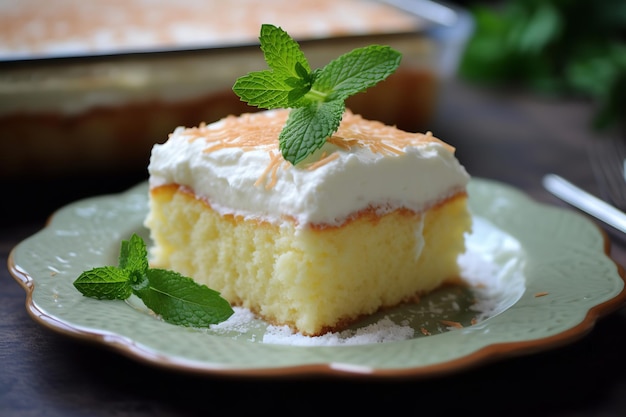 Мексиканский торт Tres Leches Pastel de Leches Mexican D