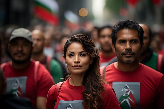 Mexicans Celebrating Their National Independence Day with Flags Pride and Cultural Traditions