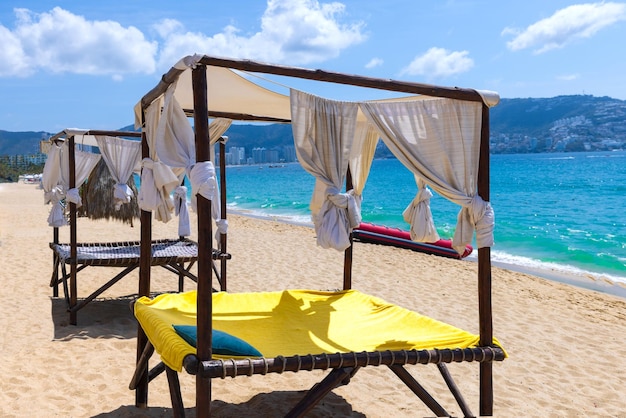 Mexico Acapulco resort beaches and scenic ocean views near Zona Dorada Golden Beach zone