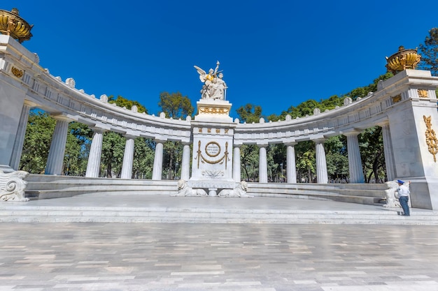 Mexico Benito Juarez Monument De Juarez Hemicycle in Mexico City Alameda Central Park