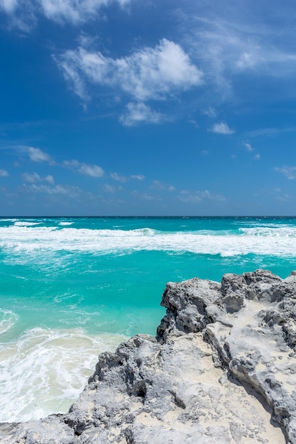 メキシコ カンクン 美しいカリブ海の海岸