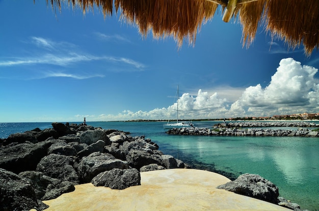 Messico mar dei caraibi riviera maya spiagge coralline costa del mar dei caraibi mare e yacht vacanze estive