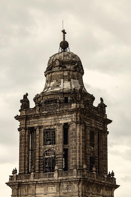 Mexico city metropolitan cathedral exterior details,\
mexico