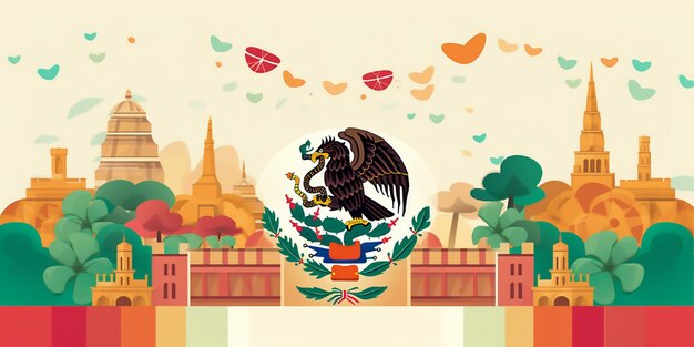 mexico independance celebration background