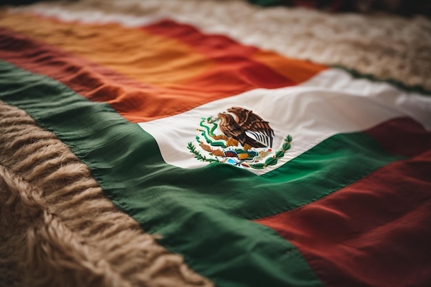 Photo mexico logo coloring mexican flag