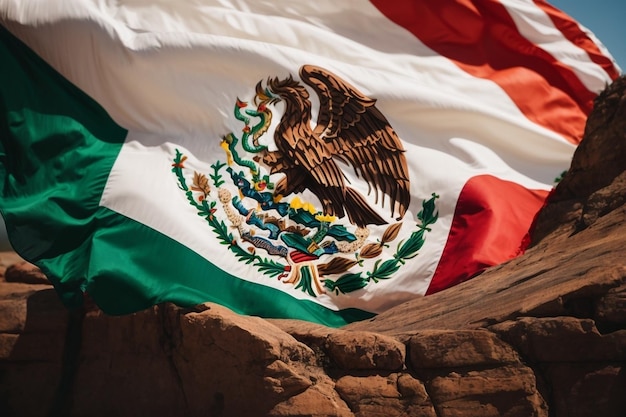 mexico logo coloring mexican flag