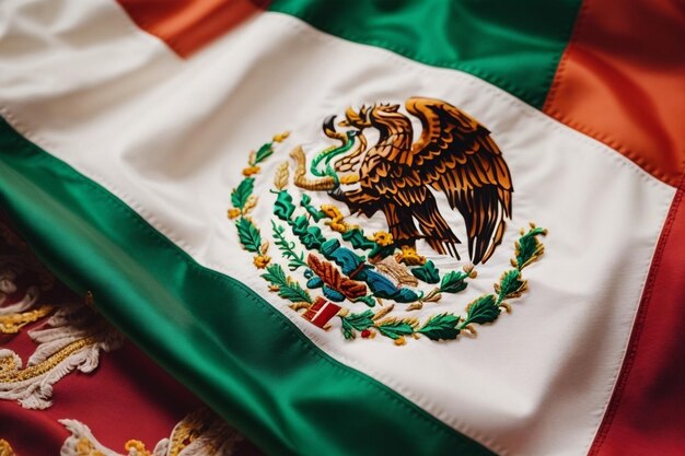 Photo mexico logo coloring mexican flag