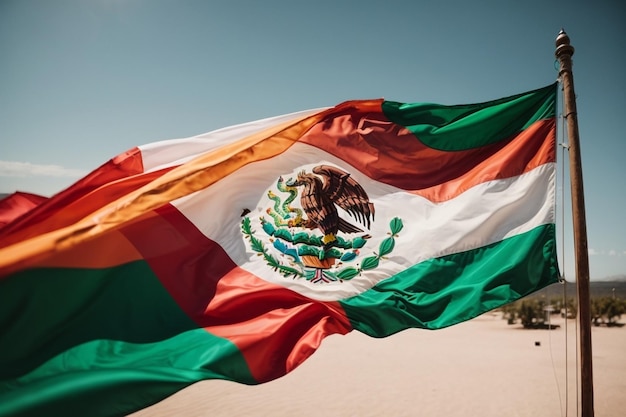 Photo mexico logo coloring mexican flag