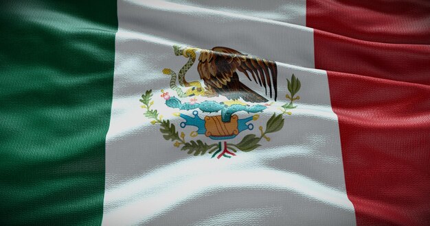 Mexico national flag background illustration Symbol of country