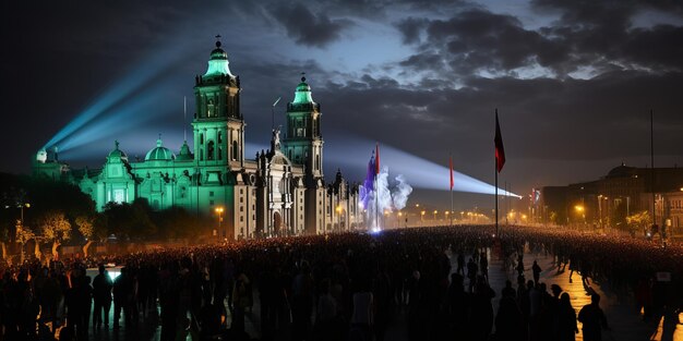 メキシコ 人々 は 夜 に 独立 日 を 祝う