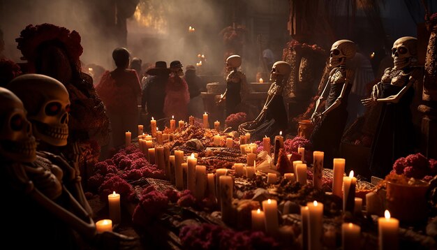 Foto il giorno dei morti in messico il messico celebra il giorno dei morti l'1 e il 2 novembre di ogni anno