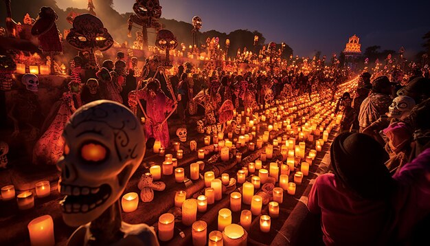 メキシコの死者の日 メキシコでは毎年11月1日と2日に死者の日を祝います。