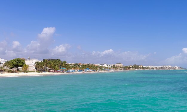 Mexico schilderachtige stranden playas en hotels van playa del carmen een populaire toeristische vakantiebestemming