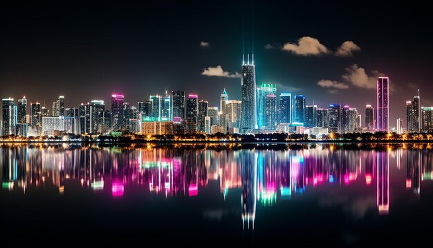 miami beach night view