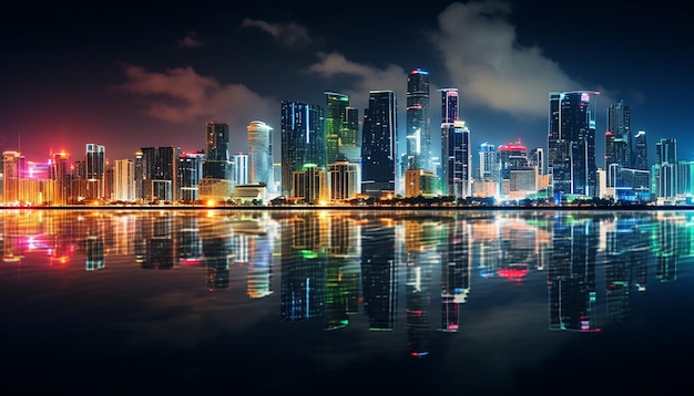 miami beach night view