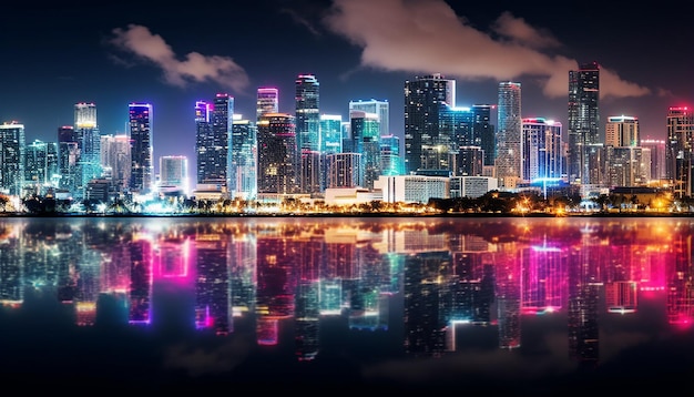 miami beach night view