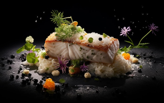 Michelin-ster gastronomische voedselsamenstelling Generatieve AI