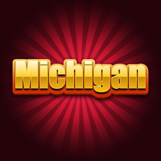 Photo michigan text effect gold jpg attractive background card photo