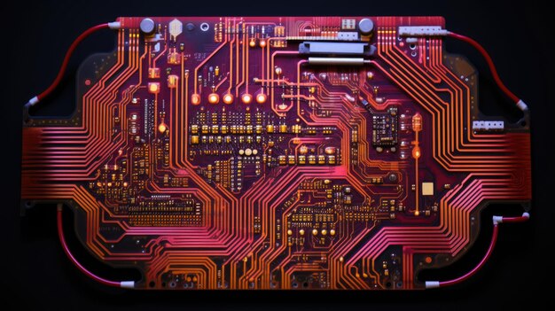 Photo microchip circuit board tech ai