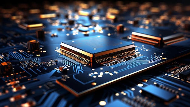 Microchip Circuit CloseUp