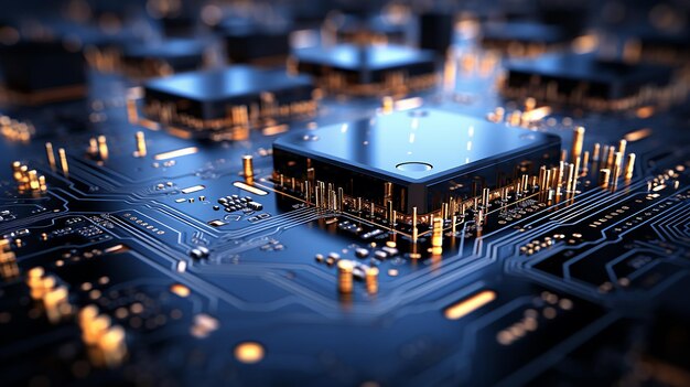 Microchip Circuit CloseUp